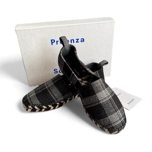 Proenza Schouler Shoes - PROENZA SCHOULER black & gray plaid loafers size 39
